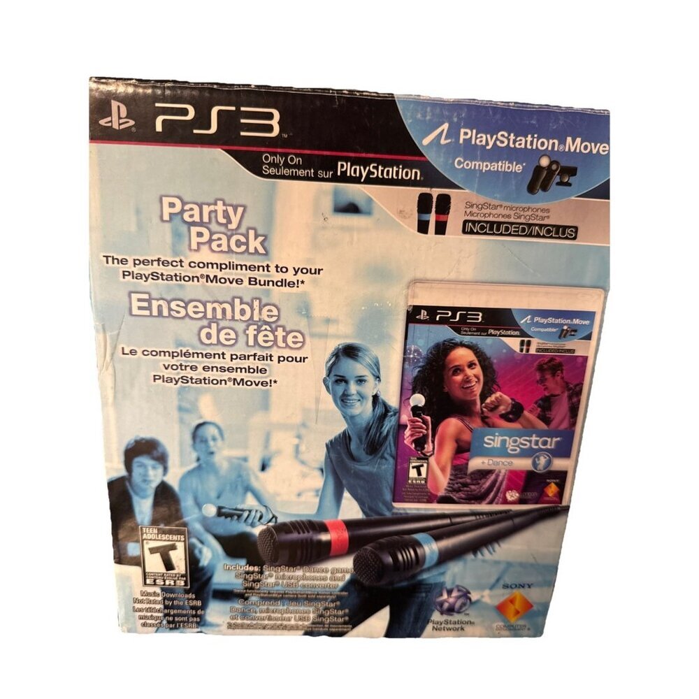 PS3 SingStar Dance Party Pack (Sony PlayStation 3, 2010) Complete In Box.